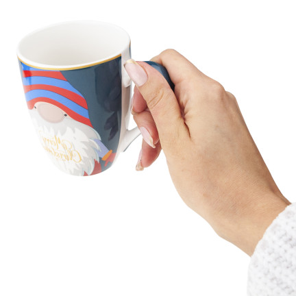 Keramický hrnek, vánoční motiv, vánoční vzor, dárek k svátku svatého Mikuláše, 300 ml