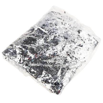 TG71974 nafukovací plavací kruh s glitry, 70 cm, stříbrný