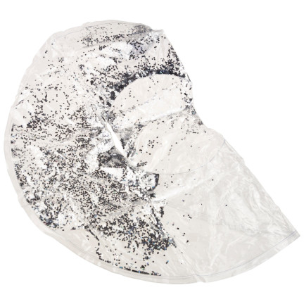 TG71974 nafukovací plavací kruh s glitry, 70 cm, stříbrný