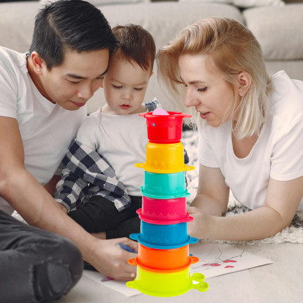 TG72948 PYRAMIDOVÉ POHÁRY HRAČKA PUZZLE VĚŽ PYRAMIDA HMYZ