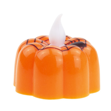 TG73370-1 LED svíčky ve tvaru dýní, halloweenské lucerny, dekorace, sada 12 ks, na baterie