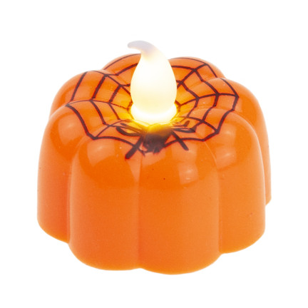TG73370-1 LED svíčky ve tvaru dýní, halloweenské lucerny, dekorace, sada 12 ks, na baterie