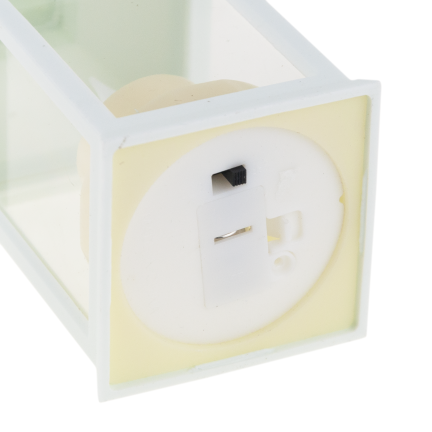 TG73372-1 bílá LED lucerna, lucerna se svíčkou, bateriová lucerna, plamen