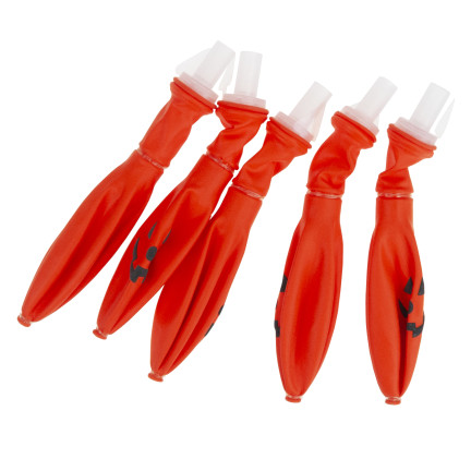 TG74159 halloweenské LED balónky, 5 ks, svítící dýně, oranžové dekorace