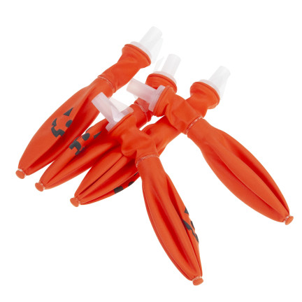 TG74159 halloweenské LED balónky, 5 ks, svítící dýně, oranžové dekorace