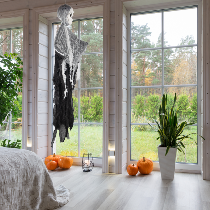 TG74161 závěsná halloweenská dekorace – lebka, duch, přízrak