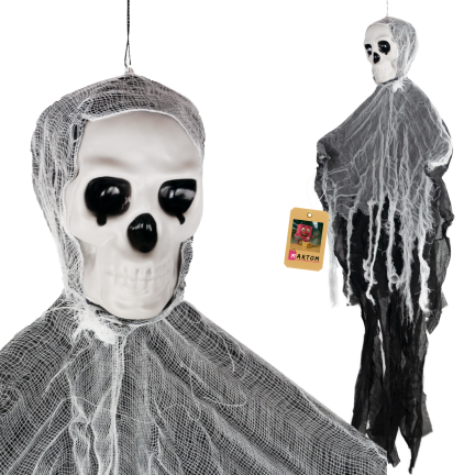 TG74161 závěsná halloweenská dekorace – lebka, duch, přízrak