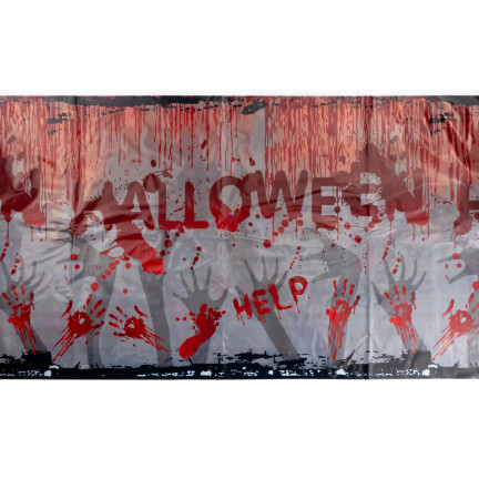 TG74162 sada stolního nádobí s halloweenskou výzdobou – ubrus, hrníčky, talířky, ubrousky