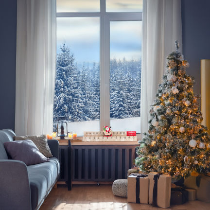 TG75368 adventní kalendář ze dřeva, dárky k svátku svatého Mikuláše, Vánoce