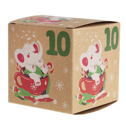 Adventní kalendář, skládací krabičky, prázdný, k vlastnímu sestavení, papírový