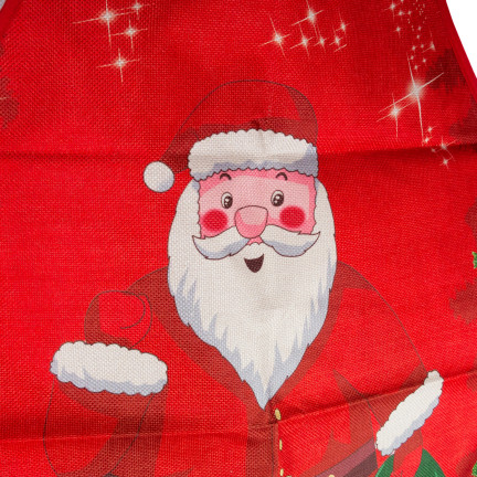 TG76546 zástěra kuchyňská zástěra s vánočním motivem dárek Vánoce Santa Claus