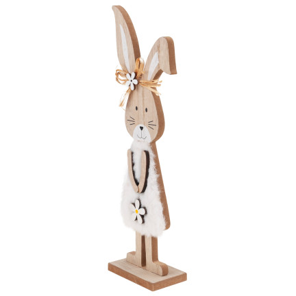 TG77277 velikonoční ozdoba, dřevěný králík, velikonoční figurka