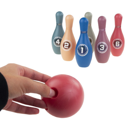 TG77511 barevné kuželky pro děti, bowling, zábava, hra na obratnost