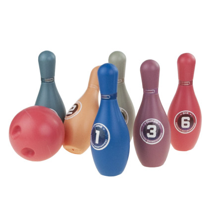 TG77511 barevné kuželky pro děti, bowling, zábava, hra na obratnost