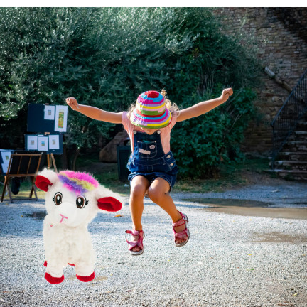 TG77512 – interaktivní, tančící a hrající maskot z alpaky pro děti