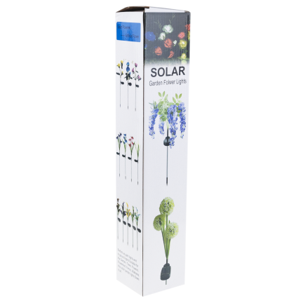 TG77662 solární zahradní lampa na zapíchnutí, LED růže, solární lampičky, umělé květiny