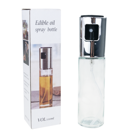 TG77666 skleněný rozprašovač s dávkovačem na olej, olivový olej a ocet, sprej, 100 ml