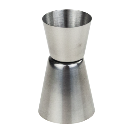 TG77668 oboustranná barová odměrka – kovová sklenička 25/50 ml