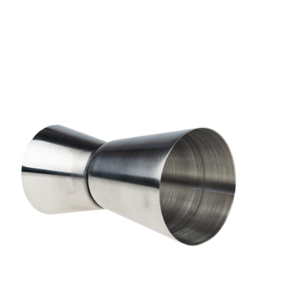 TG77668 oboustranná barová odměrka – kovová sklenička 25/50 ml