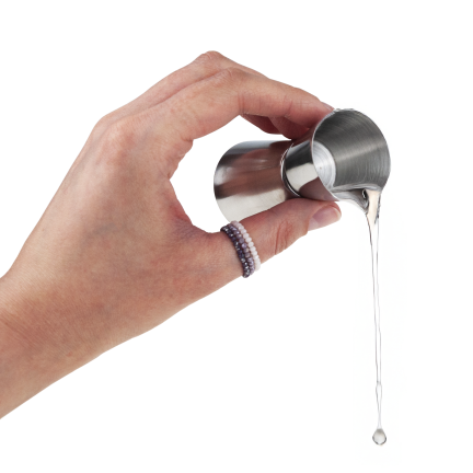 TG77668 oboustranná barová odměrka – kovová sklenička 25/50 ml