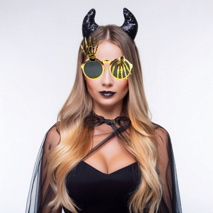 TG78569 brýle na Halloween, vtipné rekvizity k focení, fotokoutek, dekorace na večírky