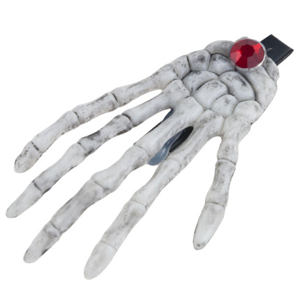 Sponky do vlasů, halloweenské ozdoby, doplněk k kostýmu, vzor s lebkami, kostlivec, sada 2 ks.
