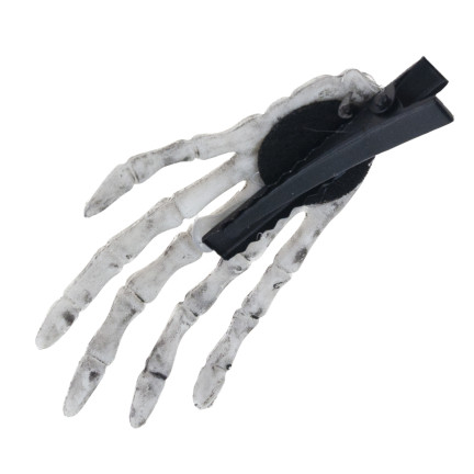 Sponky do vlasů, halloweenské ozdoby, doplněk k kostýmu, vzor s lebkami, kostlivec, sada 2 ks.
