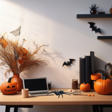 Umělé pavouky, černé, halloweenské dekorace, černá tarantule, sada 8 ks, 8 cm