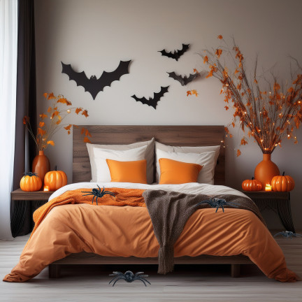 Umělé pavouky, černé, halloweenské dekorace, černá tarantule, sada 8 ks, 8 cm