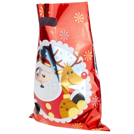 Dárkové tašky, sáčky na dárky, igelitové sáčky, vánoční, sada 10 ks. 