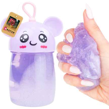 Slime, modelína, na hraní, pro děti, s nádobkou, pružná, směs barev