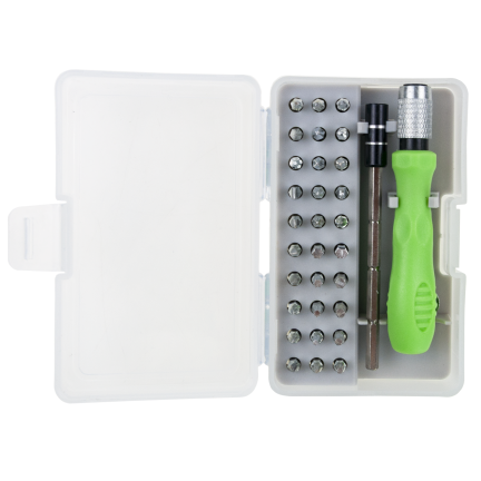 TG80289 sada přesných šroubováků s magnetem pro bity, 32 ks