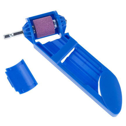 TG80297 ostřič na vrtačku a šroubovák pro ostření vrtáků 2–12,5 mm, modrý
