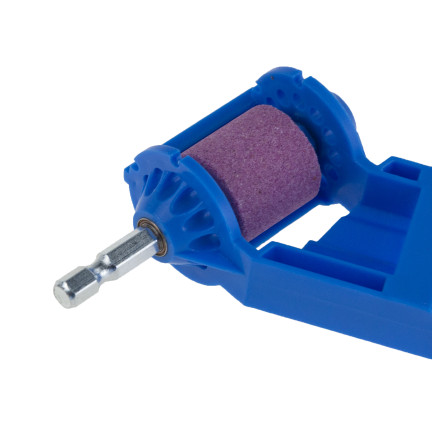 TG80297 ostřič na vrtačku a šroubovák pro ostření vrtáků 2–12,5 mm, modrý
