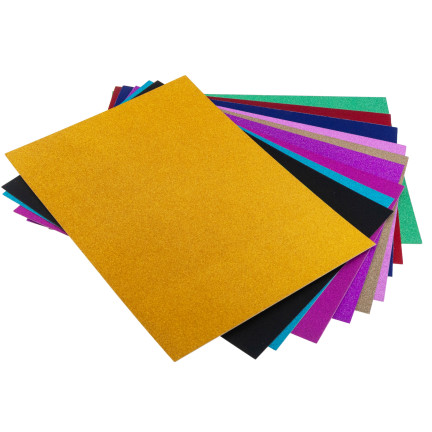 TG80302 kreativní papír A4, listy s glitry, různé barvy, 10 ks/sada; kreativní papír A4, listy s glitry, různé barvy, 10 ks/sada
