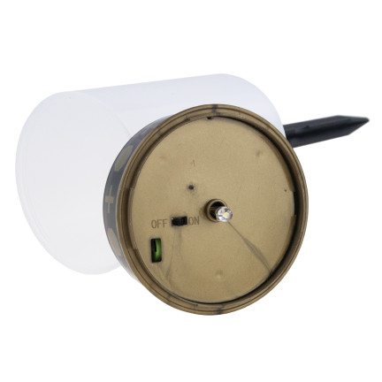 TG80339-1 solární LED svíčka, hrobní lucerna, soška na hřbitov, teplé světlo