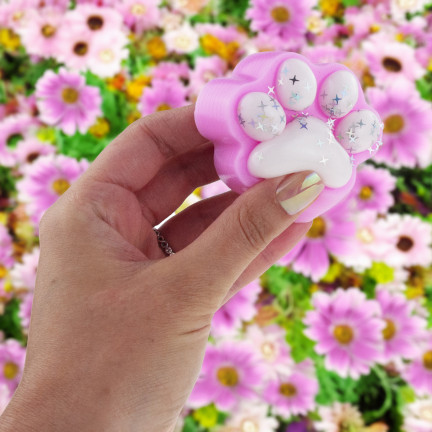 TG80355 kočičí a psí tlapka, mačkací hračka, vzdělávací antistresová hračka, koťátko squishy