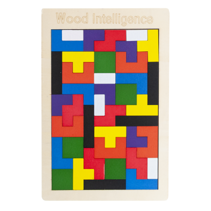 TG80424 dřevěná skládačka Tetris, tangram, Montessori