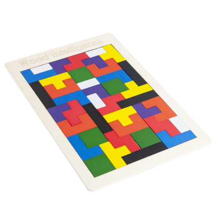 TG80424 dřevěná skládačka Tetris, tangram, Montessori