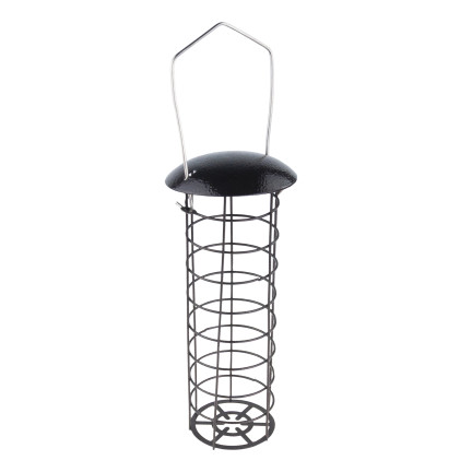 TG80441 krmítko pro ptáky, kovový košík na kuličky, tukové kuličky, krmivo, balkon