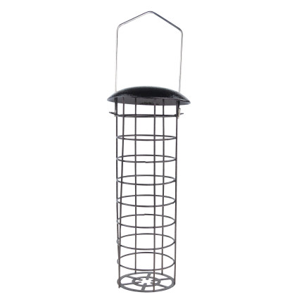 TG80441 krmítko pro ptáky, kovový košík na kuličky, tukové kuličky, krmivo, balkon