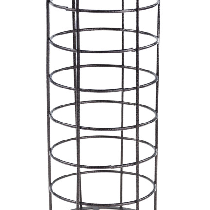 TG80441 krmítko pro ptáky, kovový košík na kuličky, tukové kuličky, krmivo, balkon
