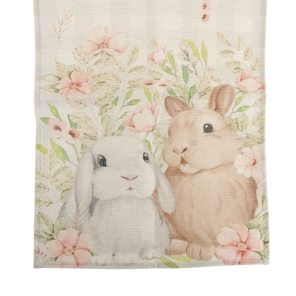 TG81313-1 velikonoční běhoun 34 x 180 cm s králíčky, elegantní, v juty vzhledu