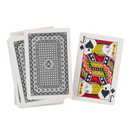 TG72984 2x sady karet na poker, balíček lakovaných karet, sada 108 ks, tradiční karty