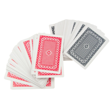 TG72984 2x sady karet na poker, balíček lakovaných karet, sada 108 ks, tradiční karty