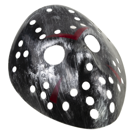 TG83753 halloweenská maska z hororu „Pátek třináctého“, černá