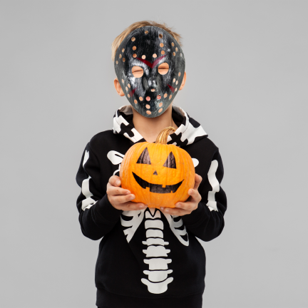 TG83753 halloweenská maska z hororu „Pátek třináctého“, černá
