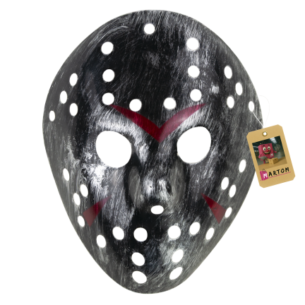 TG83753 halloweenská maska z hororu „Pátek třináctého“, černá