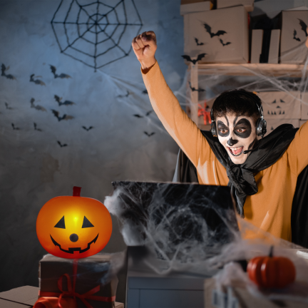 TG83793 LED balónky, 5 ks/sada, Halloween