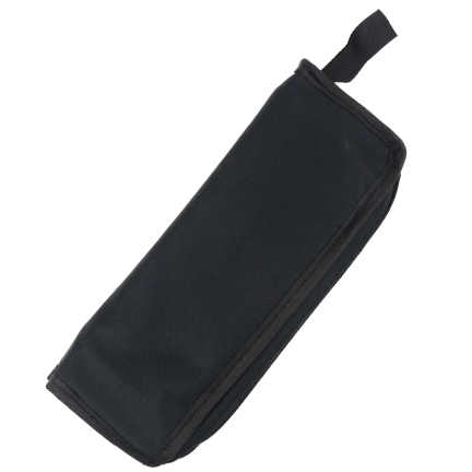 Skládací turistická stolička, rybářská židlička, na táboření, kempování, černá, 1 ks.